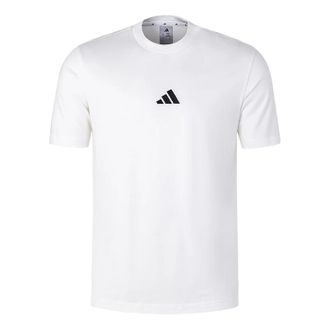 adidas Breathable T-Shirt Asia Sizing White Black JY8561