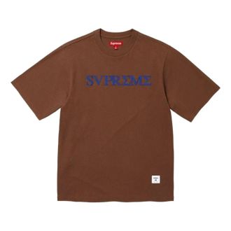 SUPREME SS26 Greek S/S T-shirt Brown SUP-SS26-290-BRN