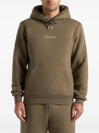 Mani&egrave;re De Voir Gustave kangaroo-pocket hoodie - Green