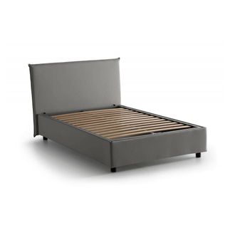 Talamo Italia Talamo Italia - Cama De Plaza Y Media Astrid, Cama Contenedor Con Revestimiento De Tela, 100% Made In Italy, Apertura Frontal, Adecuado Para Colch&oacute;n C