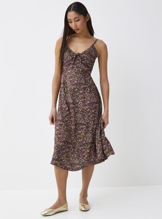 Twik Womens Lace trim floral dress