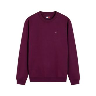 Tommy Jeans Regular Sweatshirt Flag Crew Neck - Heren - Sweatshirts & Hoodies - Bruin - Maat: S Katoen