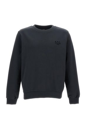 A.P.C. Crew Neck Sweatshirt with Embroidered Rue Madame Logo