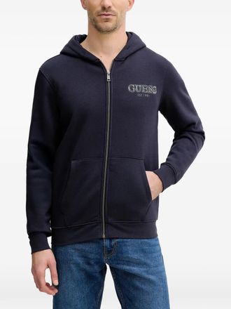 Guess Co Felpa con zip e cappuccio - Blu