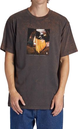 DC T-Shirt DC SHOES Heikkila Fs Noseblunt, Herren, Gr. XS, schwarz (pirate schwarz rain wash), 100% Baumwolle, Shirts T-Shirt