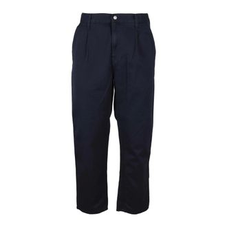 Carhartt Work in Progress Carhartt Wip, Straight Trousers, male, Blue, Size: W33 Straight Trousers