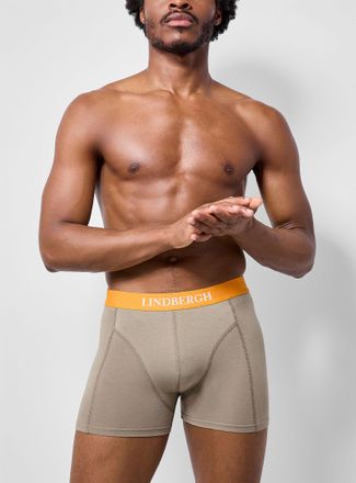 Lindbergh Mens 3 orange-waist trunk Cotton and bamboo viscose