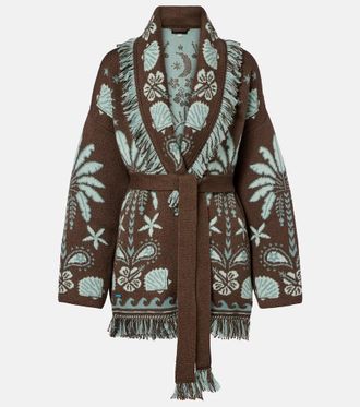 Alanui Echoes Of The Island wool and cotton cardigan