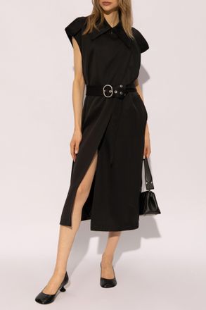 Jil Sander Sleeveless Coat, Womens, Black