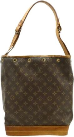 Louis Vuitton Pre-owned Bucket Bags, female, Brown, Size: ONE SIZE Pre-owned Noe Monogram Shoulder Bag
