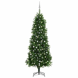 vidaXL &Aacute;rbol De Navidad Artificial Con Luces Y Bolas Verde 240 Cm Vidaxl