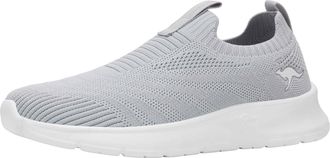 Kangaroos Sneaker KANGAROOS K-NJ RONA, Damen, Gr. 36, vapor grau, wei&szlig;, Textil, Schuhe Sneaker, praktischer Schlupfeinstieg