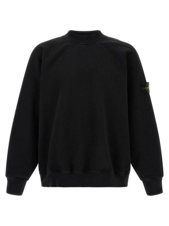Stone Island Black Crew Neck Sweatshirt