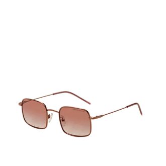 A|X Armani Exchange Womens 46mm Shiny Rose Gold Sunglasses