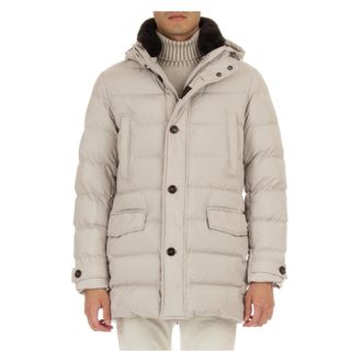Moorer Down Jackets, male, Beige, Size: XL Coats