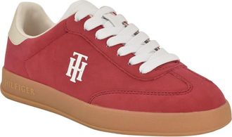 Tommy Hilfiger Low Top Sneaker in Tropic Red/classy Grey/white at Nordstrom Rack, Size 9.5