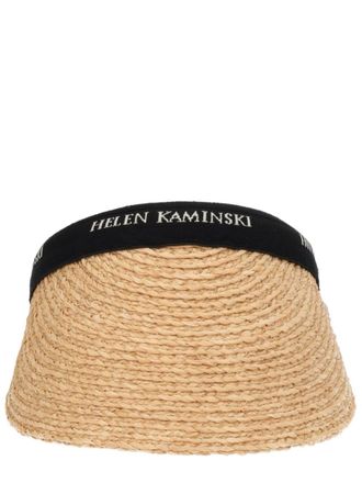 Helen Kaminski Beige Logo Open Crown Hat