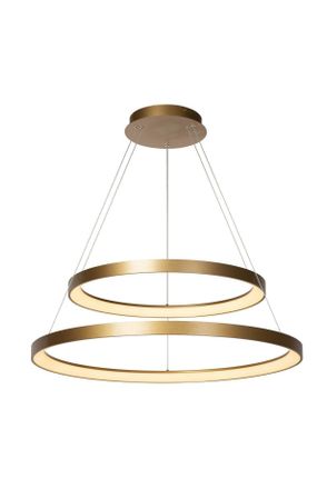 Lucide VIDAL Dimmable Adjustable Stylish Indoor Modern LED Pendant Light in Yellow