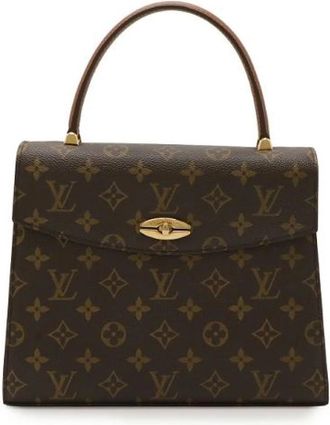 Louis Vuitton Pre-owned Monogram Malletier Handtas - Dames - Vintage Handtas - Bruin - ONE Size - Vintage