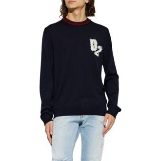 Dsquared2 Jersey D2 College - Knitwear - Hombre - Azul - M
