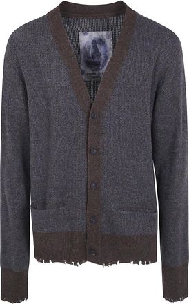 Ziggy Chen C&aacute;rdigan Cl&aacute;sico - Knitwear - Hombre - Gris - S