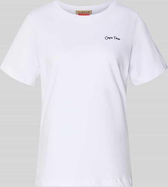 Smith & Soul T-Shirt mit Statement-Print und Rundhalsausschnitt in Pink, Gr&ouml;&szlig;e XXL