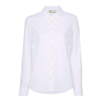 Tory Burch White Poplin Button-Up Shirt - female - Tory Burch - Shirts - White - M - Blouses & Shirts