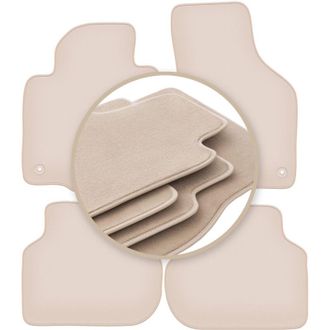 OEM Alfombrillas Premium Beige Para Volkswagen Jetta Vi Berlina, Familiar, Variante 2010-2018