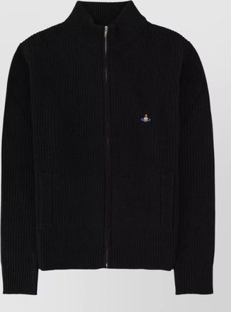 Vivienne Westwood fisherman high collar ribbed knit sweater