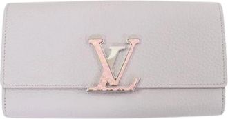 Louis Vuitton Pre-owned Portefeuille Capucines Python Lange Portemonnee - Heren - Vintage Accessoires - Grijs - ONE Size - Leer - Vintage
