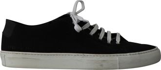 Common Projects Achilles Low Sneakers in Black Canvas