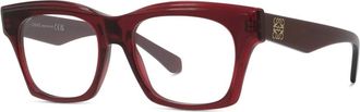 Loewe Anagram Eyeglasses - Dames - Accessoires - Rood - Maat: 52 MM