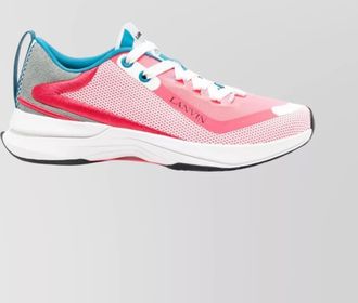 Lanvin mesh suede panel low-top sneakers