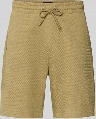 Mc Neal Relaxed Fit Sweatshorts mit Strukturmuster in Schilf, Gr&ouml;&szlig;e XXL