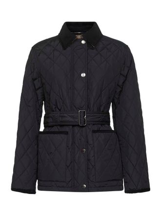 Burberry Check Jacket - Black