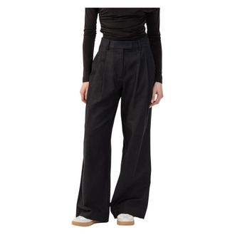 Kocca Wide Trousers, female, Black, Size: 2XS Casual Chic Wide Legged Trousers