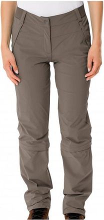 Vaude Farley Stretch Capri T-Zip Pants III Zip-Off-Hose f&uuml;r Damen | braun