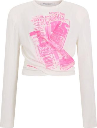 Philosophy di Lorenzo Serafini Mujer, Camisetas, Blanco, Talla: M