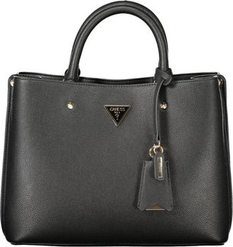 Guess Tassen, Dames, Zwart, ONE Size, Leer, Meridian II Satchel