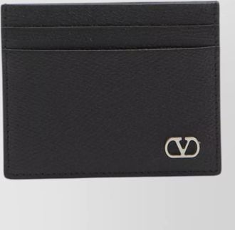 Valentino Garavani leather cardholder wallet slim design
