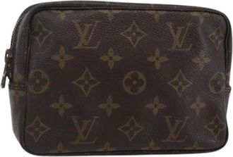 Louis Vuitton Pre-owned Clutches, female, Brown, Size: ONE SIZE Pre-owned Canvas Clutch