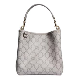 Gucci (WMNS) Gucci GG Emblem Small Bucket Bag Grey 815118-FAD6M-1425