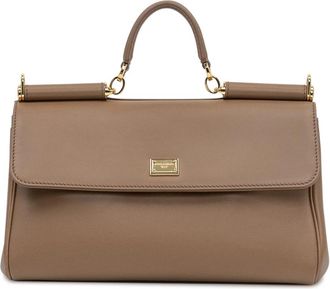 Dolce & Gabbana My Sicily Handtas - Dames - Handtassen - Beige - ONE Size - Katoen - Tassen