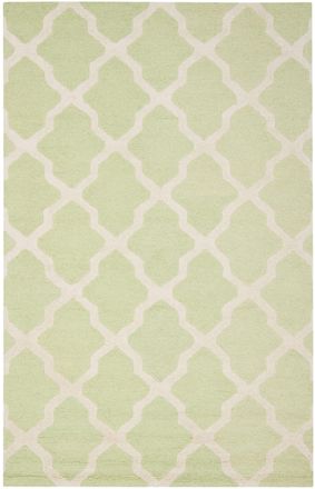 Safavieh Alfombra lana verde/beige 152 x 244 cm