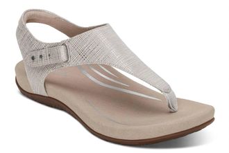 Aetrex Womens Ellie Sandal In Grey
