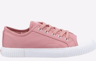 Hush Puppies Brooke Stoffen Damessneakers In Het Roze
