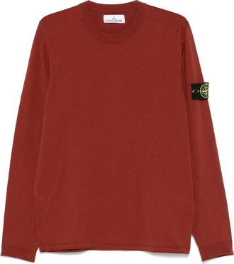 Stone Island Maglione con applicazione Compass - Marrone