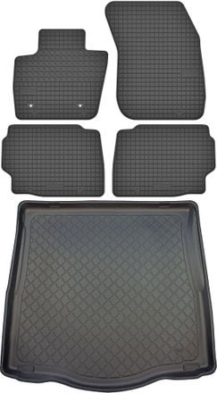 OEM Ford Mondeo V Liftback Hatchback Desde Enero De 2015. Juego De Alfombrillas De Goma Para Coche Y Maletero