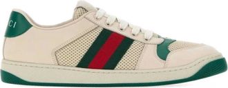 Gucci Schoenen, Dames, Groen, 37 EU, Leer, Screener sneaker