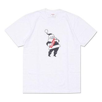 SUPREME FW16 Santa Tee White limited Short Sleeve Unisex SUP-FW16-634